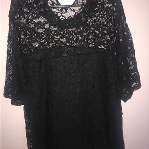 Torrid size 4 black lace top